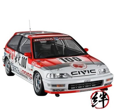 Hasegawa 1/24 Scale Idemitsu MOTION Mugen Civic EF9 1991 JTC Plastic Model 20763