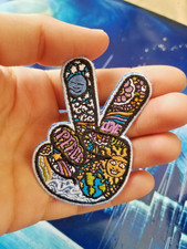 peace logo patch iron on