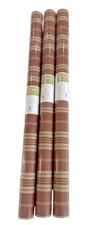 Vintage Gramercy Echo Home Red Beige Stripe Wallpaper 3 Pre-pasted Double Rolls