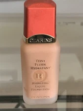 Clarins Teint Fluide Hydratant Hydrating Liquid Foundation 14 Mahogany 1oz f/s
