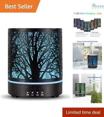 Essential Oil Diffuser 300ml Metal Cool Mist Aromatherapy for Home Office