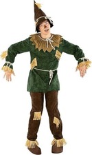 Men s Friendly Scarecrow Costume Adult Wizard of Oz Outfit Halloween M - 3XL