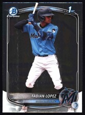 2025 Bowman #BCP-19 Fabian Lopez Chrome Prospects Miami Marlins