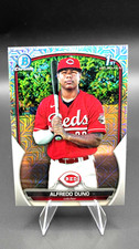 2023 Bowman Chrome 1st Mega Box Mojo Refractor Alfredo Duno BCP 238 Catcher Reds