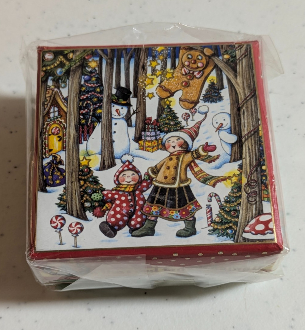 Mary Engelbreit Road to Christmasville Collectible 3-Inch Gift Trinket Box