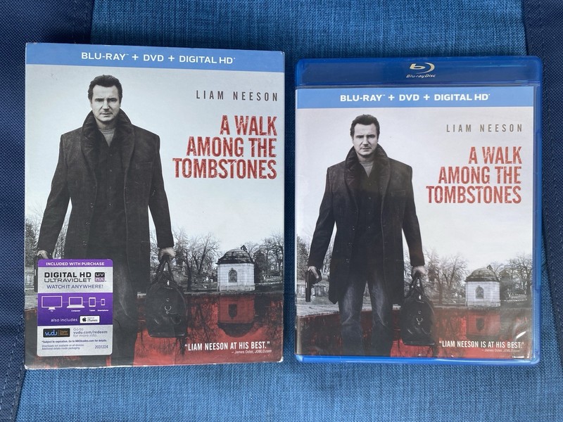 A Walk Among the Tombstones (Blu-ray, 2014) No Digital W/Slipcover Liam Neeson