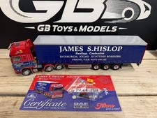 TEKNO 1:50 SCALE DAF XF 105.510 CURTAINSIDE JAMES HISLOP SCOTLAND 61086 RARE