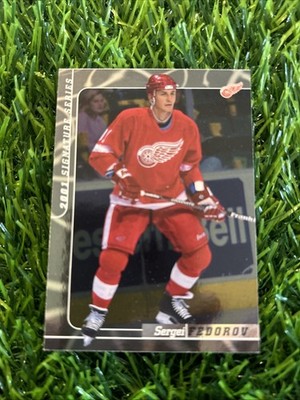 2000-01 Be a Player Signature Series Sergei Fedorov Detroit Red Wings #105 H10