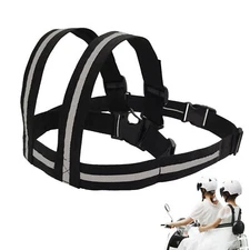 Kids Motorcycle Harness Adjustable Child Safety Seat Belt Reflective Strip