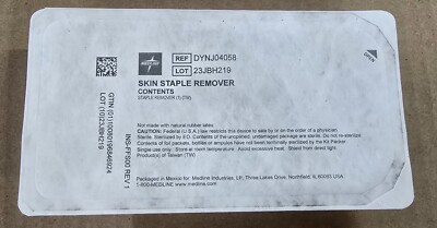 Lot Of 4 Skin Staple Remover Medline DYNJ04058