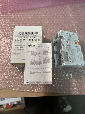 NEW IN BOX- WAGO I/O System 750-833 Fieldbus Controller Profibus DP 12MBD/DPV1