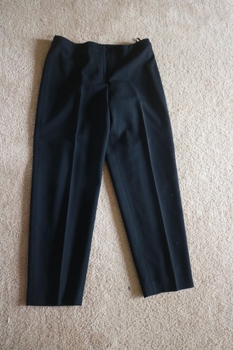 Petite Dress Pants Black Wool Size 