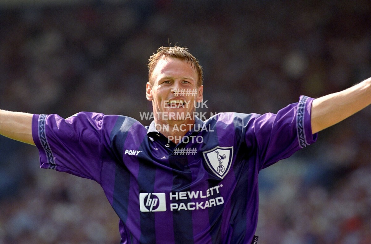 Maillot Tottenham Hotspur Extérieur/troisième 1995-1997 - Couleur Violet - Taille M - Marque Pony - Occasion Vintage