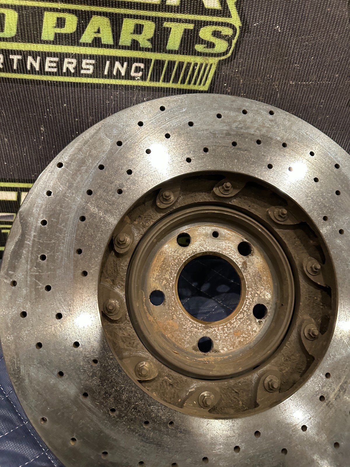 2014 AUDI R8 FRONT RIGHT PASSENGER CARBON CERAMIC BRAKE ROTOR OEM 420 615 302 G
