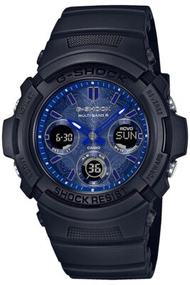 時計 G-SHOCK AWG-M100SBP-1AJF BLUE PAISLEY CASIO AWG-M100SBP-1AJF [G-SHOCK BLUE PAISLEY SERIES Men's Rubber