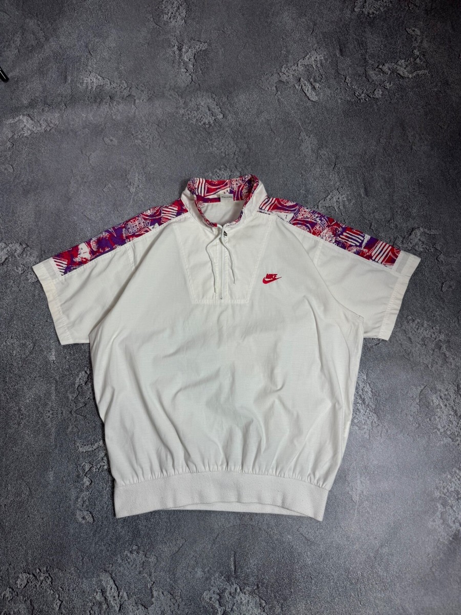 Vintage Nike Challenge Court 1992 Agassi Nylon Polo Shirt Korea