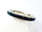 QVC Steel by Design Crystal Birthstone Eternity Band Ring Emerald May Size 6 — photo 2