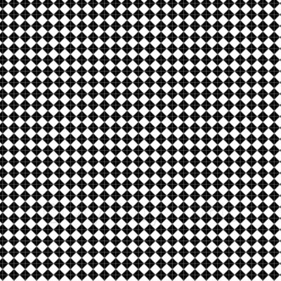 1:48th Grand Classic Black and White Diamond Design Tile Leaf