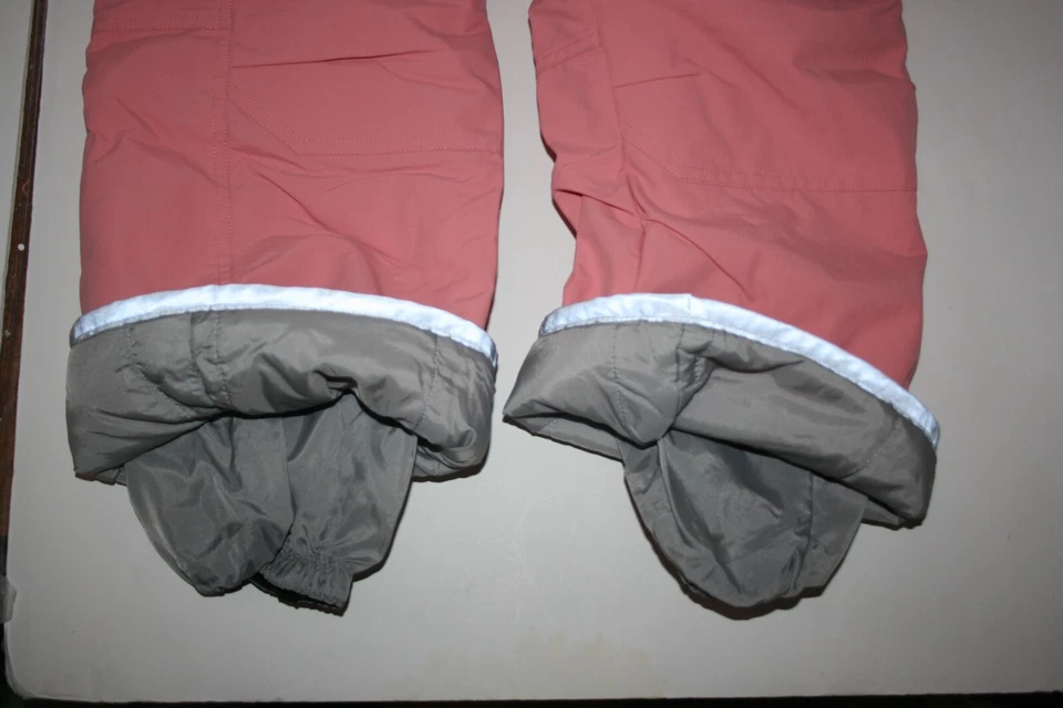 Used Hanna Andersson Girls 7 year 130 cm Pink Snow Pants Pull On No Flaws - Image 3 of 4