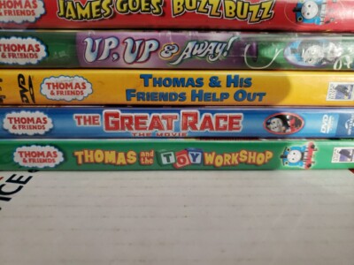 Lot Of 6 Thomas & Friends DVD's Rares Up Up Away, Buzz Buzz