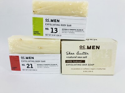 Mens Skin Care Natural Men's Soap Bar by OC Men Exfoliating Soap Selection 8 oz