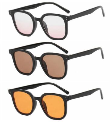 Men Women's Retro Rivet Anti Reflective Tinted Orange Pink Reading Glass +1.0~+6