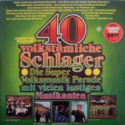 2xLP Werner Gummelt / Ema Prodnik M. Chor 40 Volkstümliche Schlager (Die Super