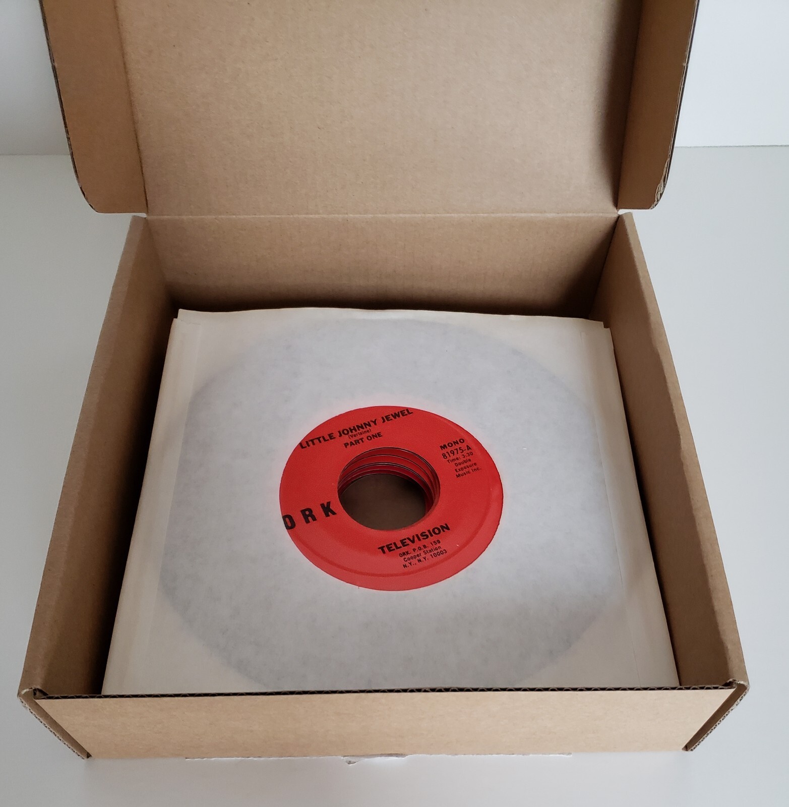 TELEVISION Little Johnny Jewel 1975 Ork Vinyl Single Old Store Stock