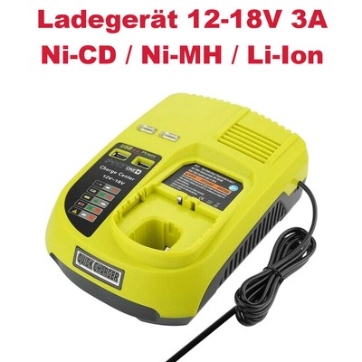 Akku Schnell-Ladegerät 12V-18V für Ryobi P2060 P208B P210 P2100 P2102 P2105 P211
