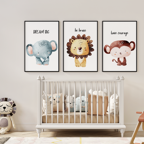 Póster impreso niños personalizado arte de pared nombre A4 A3 imagen dormitorio guardería regalo - Imagen 3 de 35