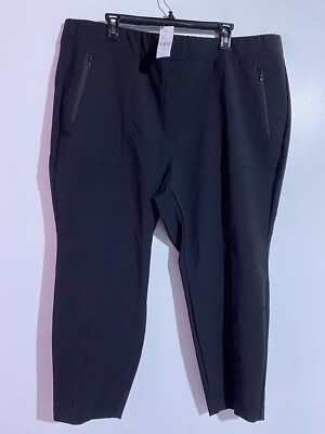 Lane Bryant Pants 24P Black On the Go Ankle Travel Casual Activewear Office