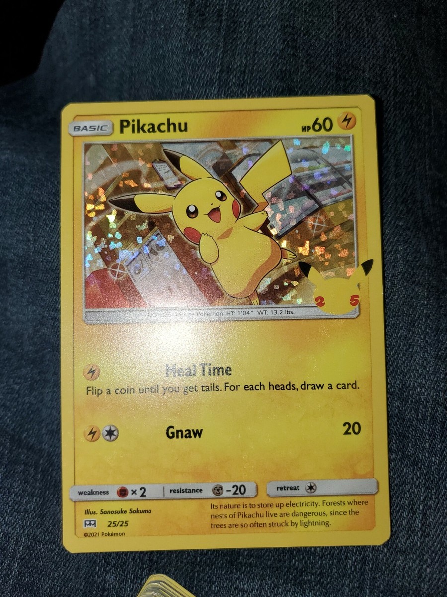 ハッピーミール 2021 POKEMON PIKACHU HOLO CARD MCDONALD'S HAPPY MEAL TIME 25