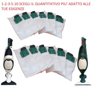 12 Sacchetti Per Aspirapolvere Di Qualità Premium In Tessuto Non Tessuto Adatto Per Vorwerk Folletto VK 140 VK 150 - Foto 6