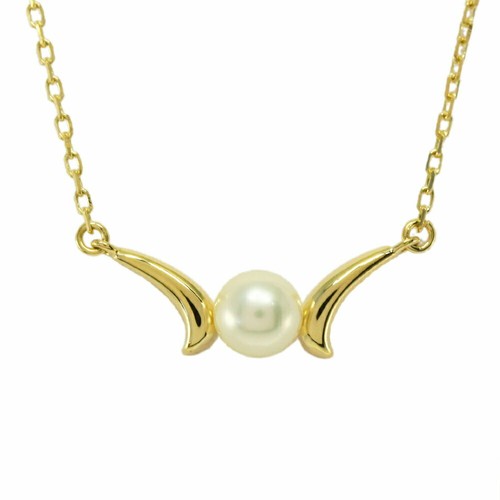 MIKIMOTO Yellow Gold 1P Pearl Choker 