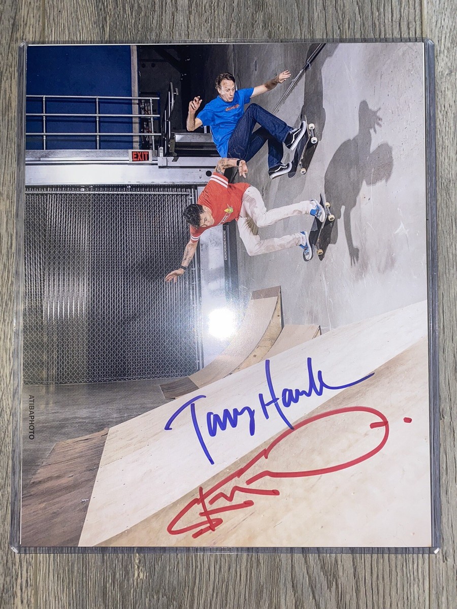 Tony Hawk & Steve-O Autographed Signed 8x10 Skateboard Photo SOLD