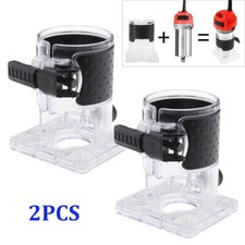 2x Woodworking Trimmer Router Base Clear Trimming Machine Protective Cover Base