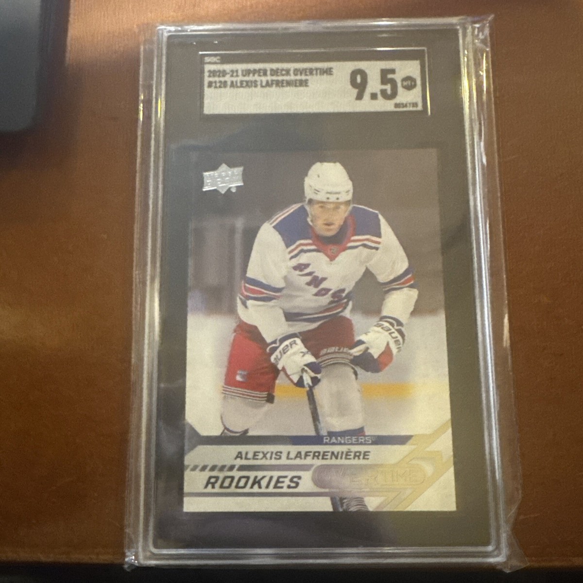 rare hockey cards 2020 Alexis Lafreniere 2020 Upper Deck 120 OVERTIME Rare VARIATION 1:160 PACKS  SP SGC