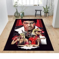 Scarface The World is Yours, Scarface Rug, 358 Tony Montana Rug, Scarface Carpet