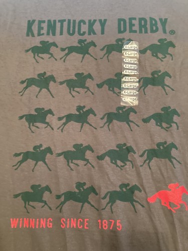 Kentucky Derby No Date T-shirt NWT XL - Picture 2 of 5