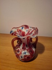 Vaso in vetro a murrine policrome Fratelli Toso Venezia vintage