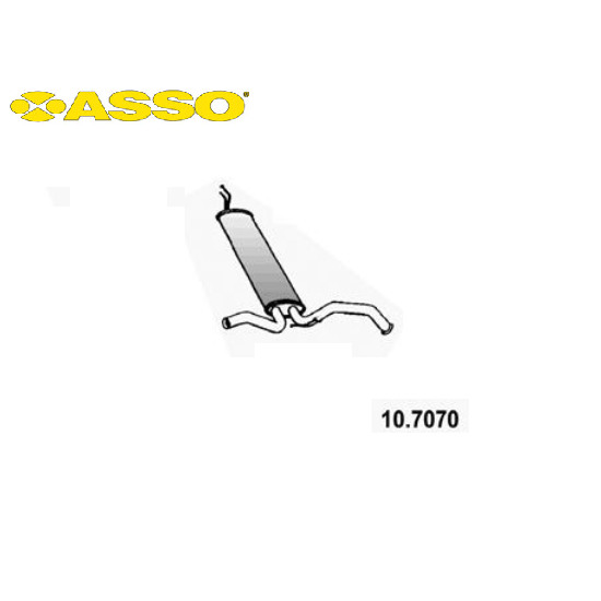 SILENZIATORE POSTERIORE CITROEN C1 - PEUGEOT 107 - TOYOTA AYGO ASSO PER 1730JF
