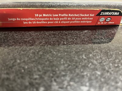 Snap on Tools 10pc 3/8”dr Metric Low Profile Socket Set 210RAFSMA