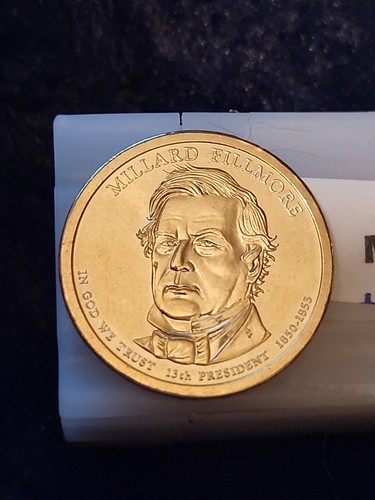 2010 P Millard Fillmore Presidential Dollar Brilliant Uncirculated US Coin! - Picture 2 of 2