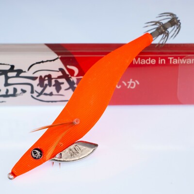 RUI SQUID JIG KR70 PUMPKIN GLOW SIZE 4.0 EGI LURE