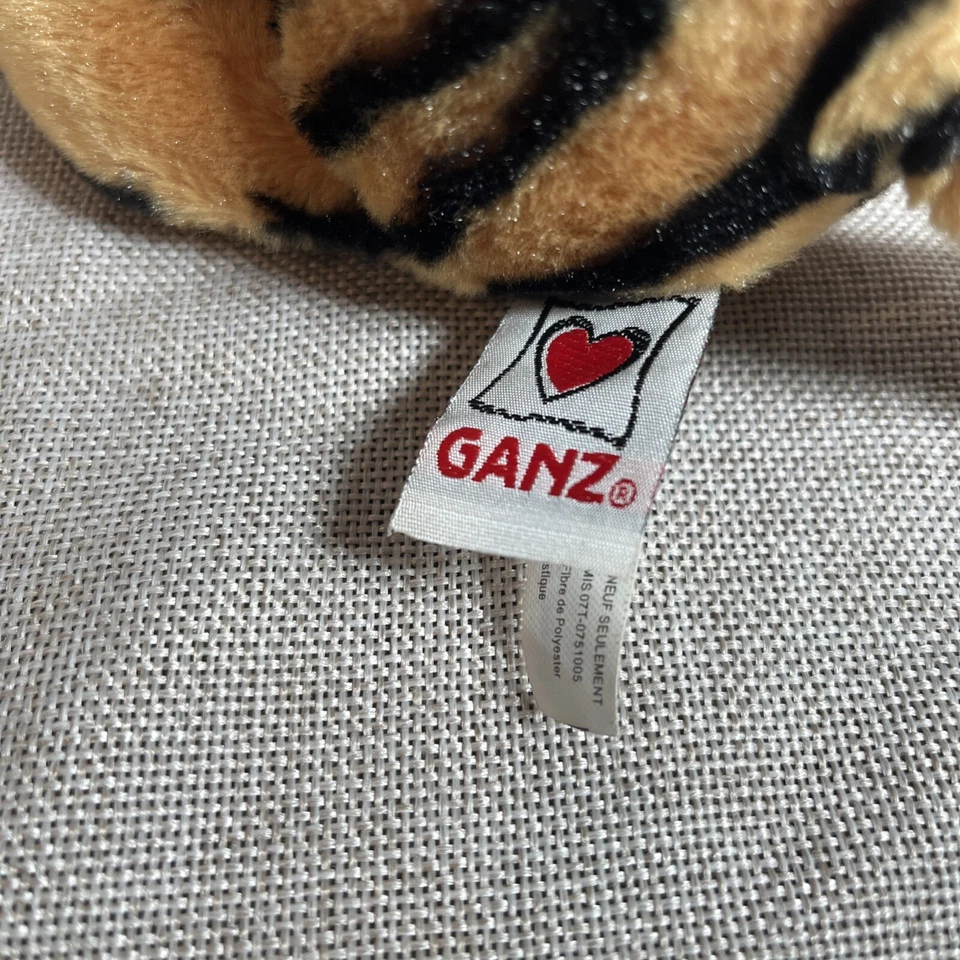 Bengal Tiger Plush Ganz Webkinz Floppy Stuffed Animal HM166 No Code 9" - Image 3 of 4