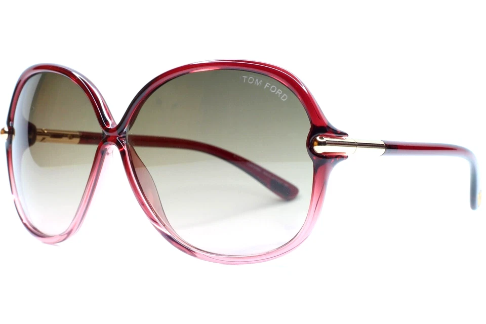 Gafas de sol Tom Ford TF224 71T ISLAY rosa cristal diseñador lujo Italia 63-10 mm Foto 2 de 4