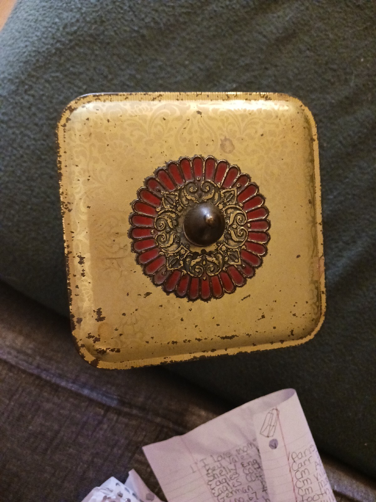 Vintage Coffee Or Tea Tin Holland. Frans Hals, Pieter de Hooch, A. Van