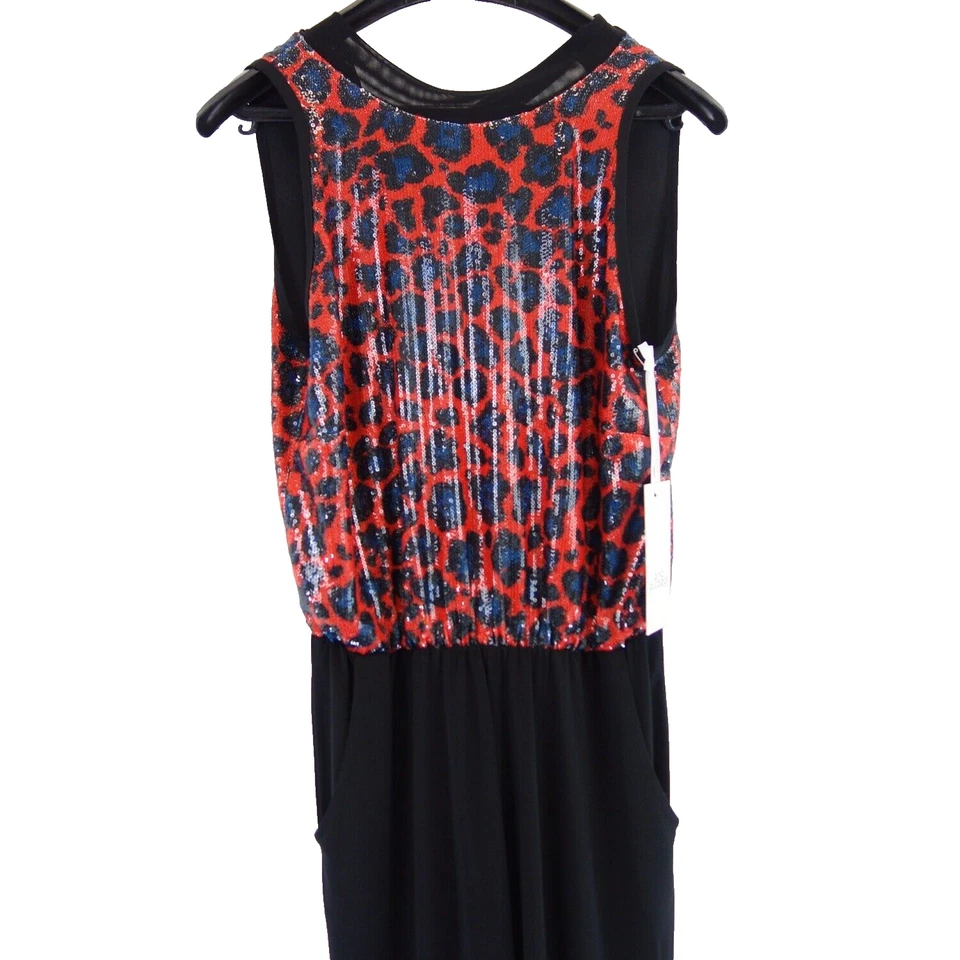 Overal ANA ALCAZAR Schwarz Rot Damen Jumpsuit Elegant Einteiler Größe 36 S Neu - Bild 2 von 4