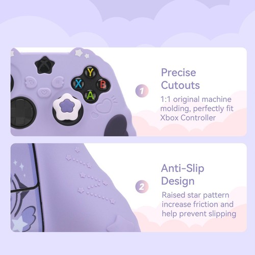Funda y empuñaduras para el pulgar GeekShare para controlador Xbox Series X/S Recubrimiento Star Wing - Imagen 3 de 11