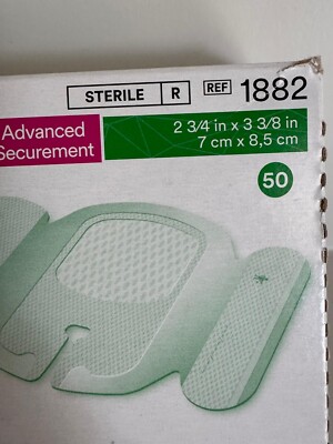 NEW  3m Tegaderm IV Advanced securement 2 3/4 in x 3 3/8 in ref 1882.Exp 2024-11